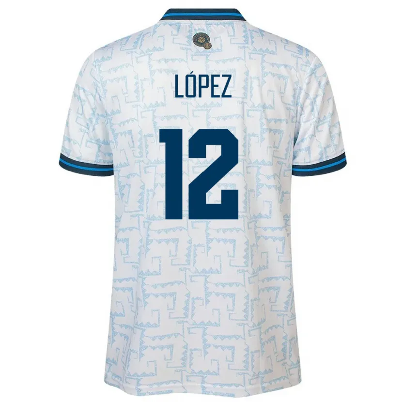 DanxenメンズエルサルバドルAbigaíl López#12白アウェイシャツ24-26ジャージーユニフォーム