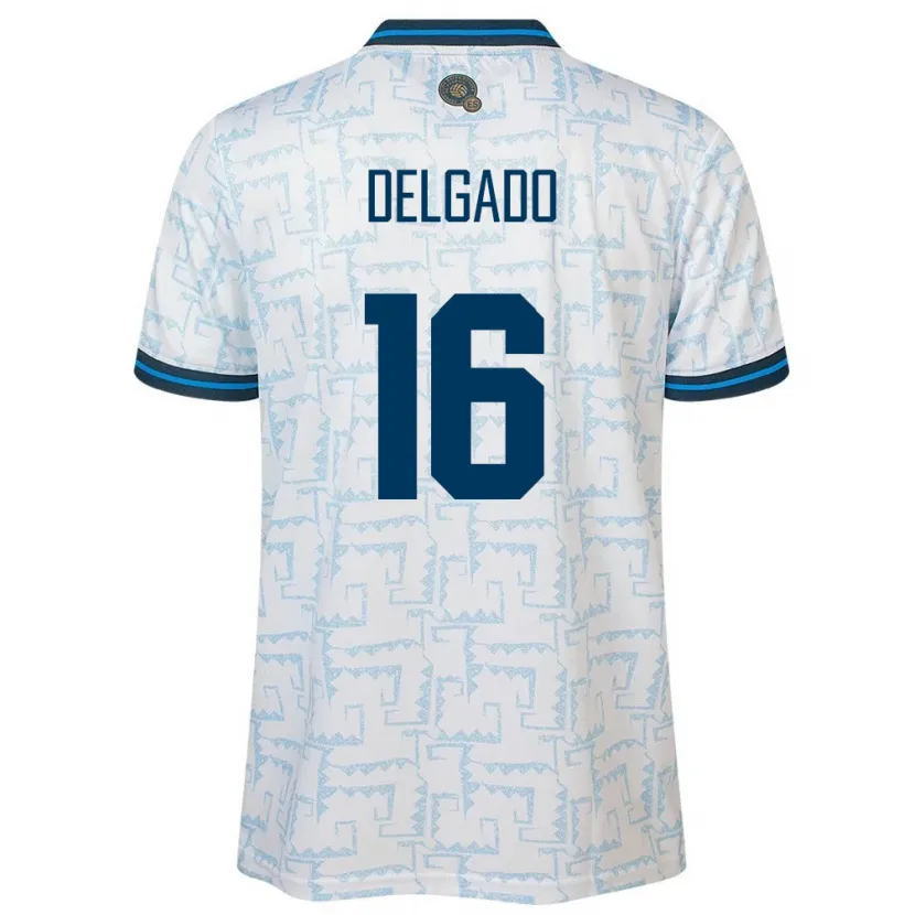 DanxenメンズエルサルバドルVasthy Delgado#16白アウェイシャツ24-26ジャージーユニフォーム