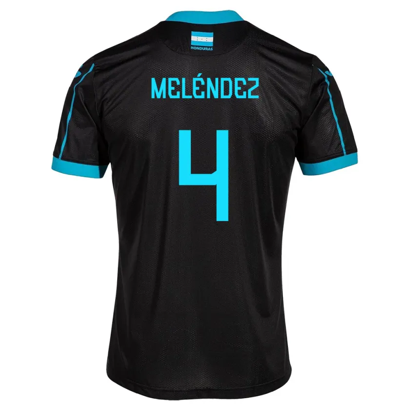 DanxenメンズホンジュラスCarlos Meléndez#4黒アウェイシャツ24-26ジャージーユニフォーム