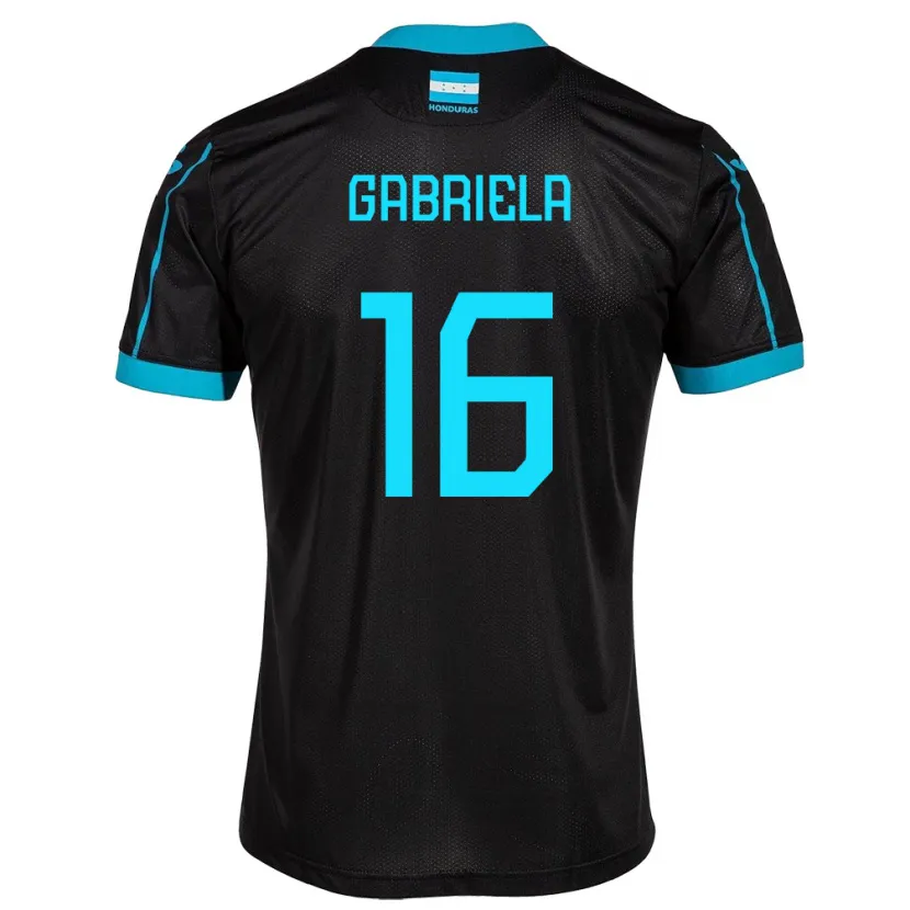 DanxenメンズホンジュラスGabriela García#16黒アウェイシャツ24-26ジャージーユニフォーム