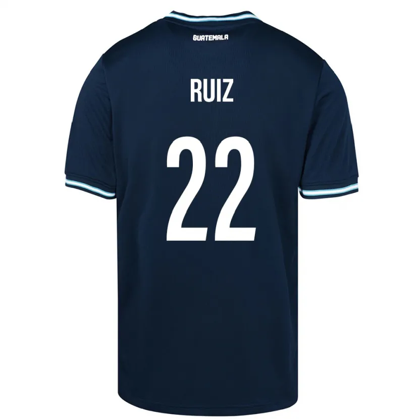 DanxenメンズグアテマラKevin Ruiz#22青アウェイシャツ24-26ジャージーユニフォーム
