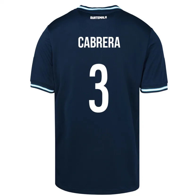 DanxenメンズグアテマラGabriel Cabrera#3青アウェイシャツ24-26ジャージーユニフォーム
