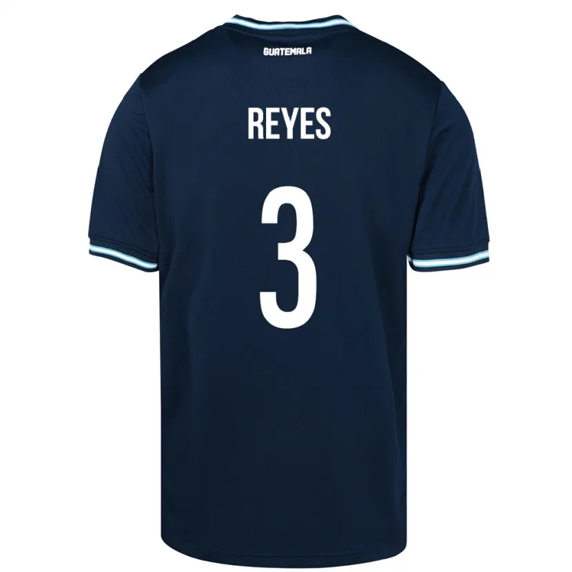 DanxenメンズグアテマラMartha Reyes#3青アウェイシャツ24-26ジャージーユニフォーム