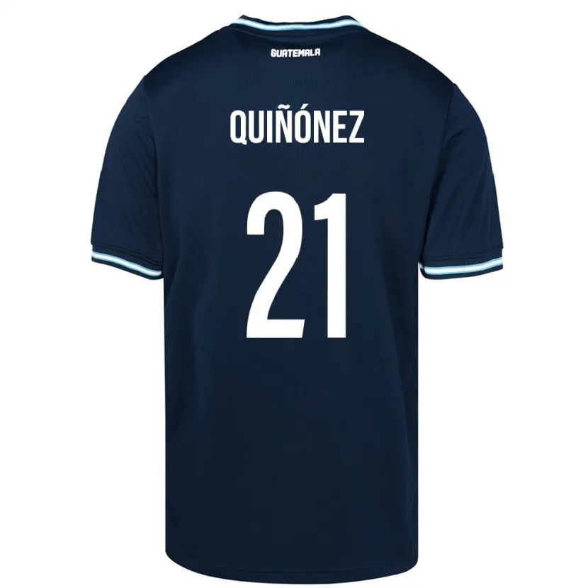 DanxenメンズグアテマラAndrea Quiñónez#21青アウェイシャツ24-26ジャージーユニフォーム