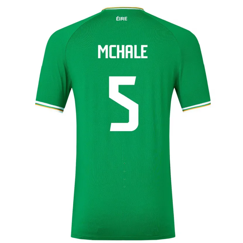 Danxenレディースアイルランド島Sean Mchale#5緑ホームシャツ24-26ジャージーユニフォーム
