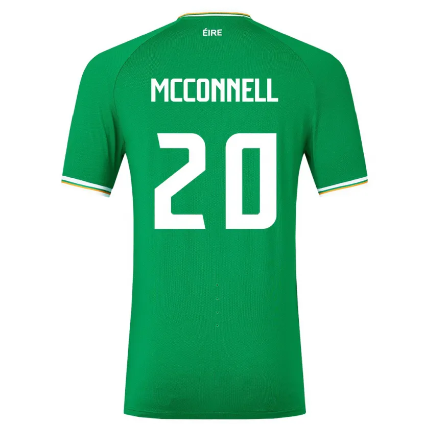 Danxenレディースアイルランド島Glenn Mcconnell#20緑ホームシャツ24-26ジャージーユニフォーム
