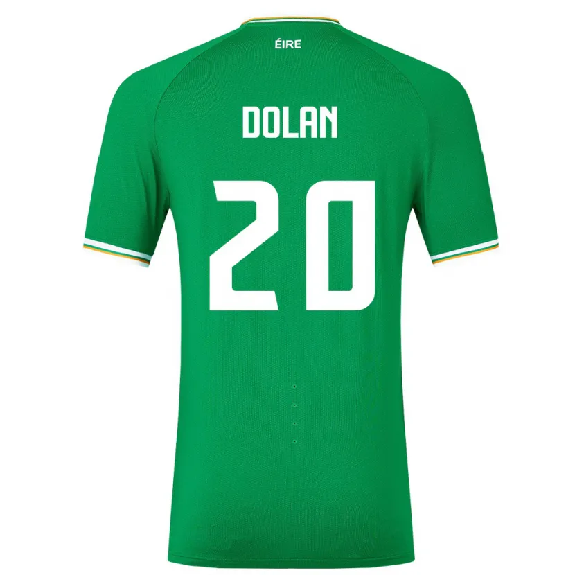 Danxenレディースアイルランド島Ellen Dolan#20緑ホームシャツ24-26ジャージーユニフォーム