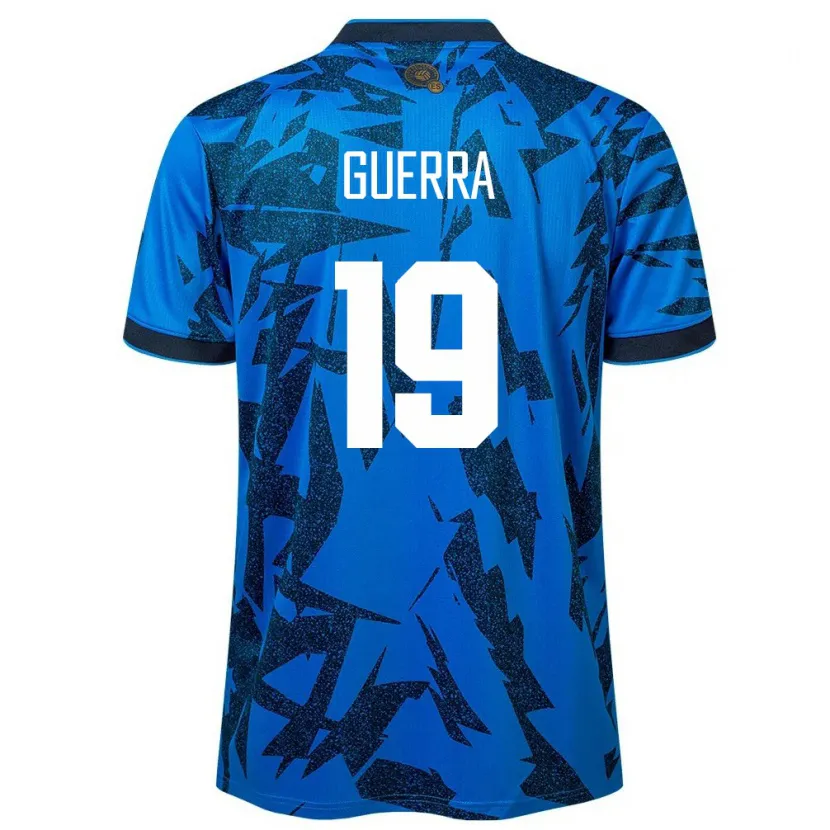 DanxenレディースエルサルバドルSteven Guerra#19青ホームシャツ24-26ジャージーユニフォーム