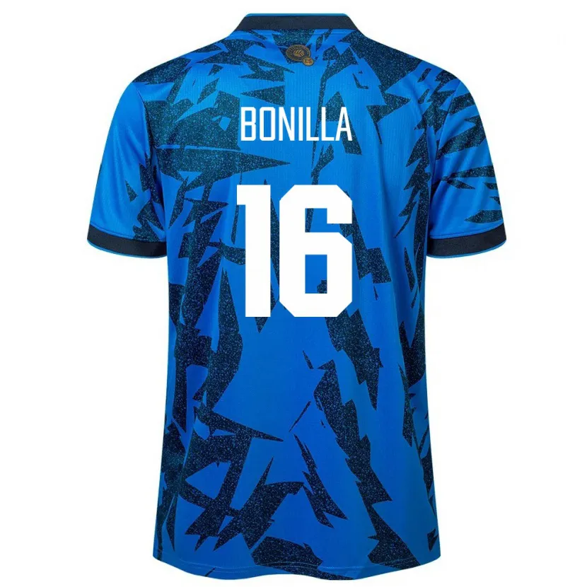 DanxenレディースエルサルバドルElmer Bonilla#16青ホームシャツ24-26ジャージーユニフォーム
