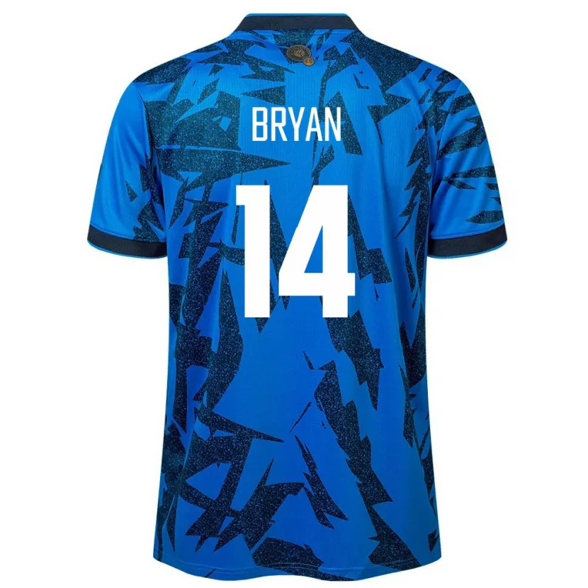 DanxenレディースエルサルバドルBryan Vásquez#14青ホームシャツ24-26ジャージーユニフォーム