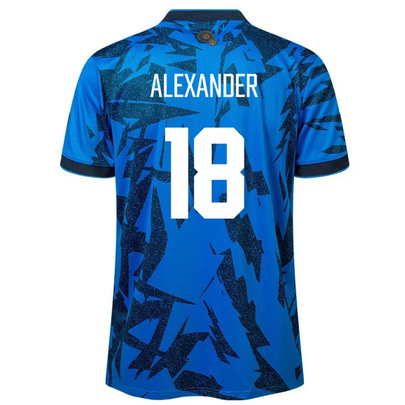 DanxenレディースエルサルバドルAlexander Aguilar#18青ホームシャツ24-26ジャージーユニフォーム
