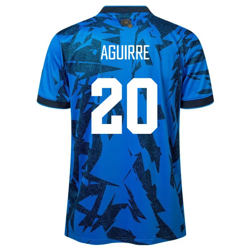 DanxenレディースエルサルバドルJonathan Aguirre#20青ホームシャツ24-26ジャージーユニフォーム