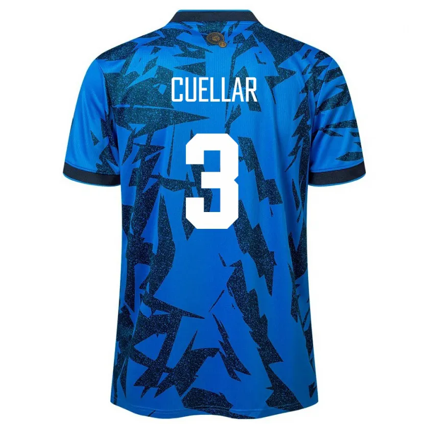 DanxenレディースエルサルバドルSarina Cuellar#3青ホームシャツ24-26ジャージーユニフォーム