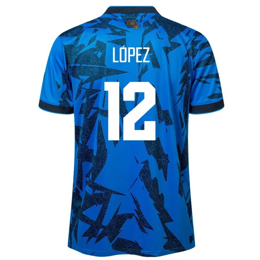 DanxenレディースエルサルバドルAbigaíl López#12青ホームシャツ24-26ジャージーユニフォーム