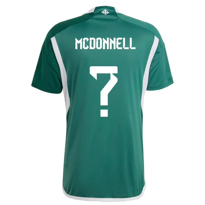 Danxenレディース北アイルランドNoah Mcdonnell#0緑ホームシャツ24-26ジャージーユニフォーム