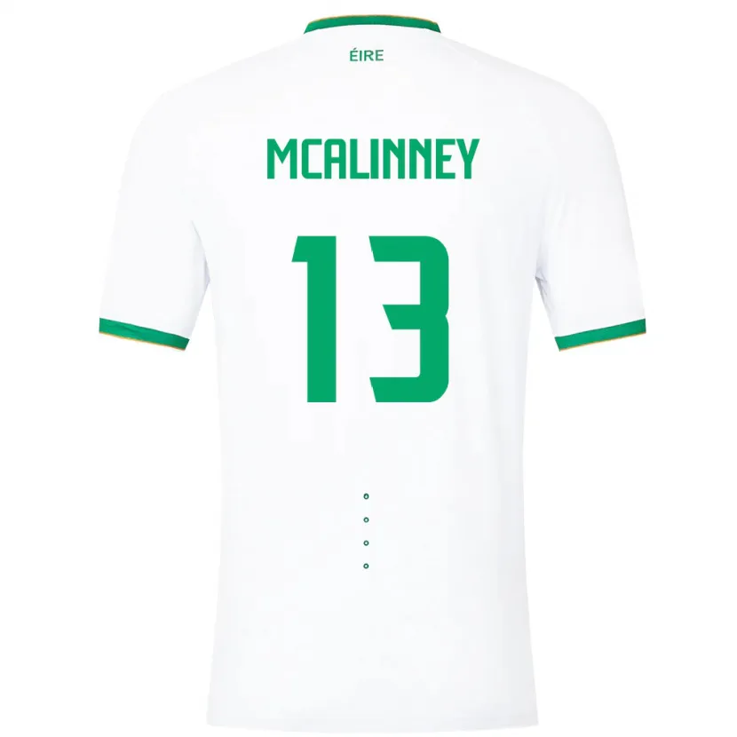 Danxenレディースアイルランド島Liam Mcalinney#13白アウェイシャツ24-26ジャージーユニフォーム