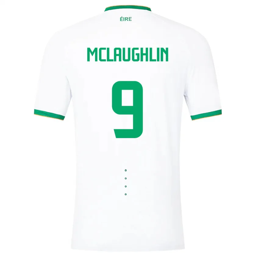 Danxenレディースアイルランド島Erin Mclaughlin#9白アウェイシャツ24-26ジャージーユニフォーム