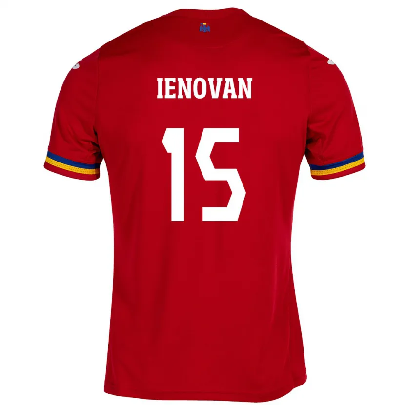 DanxenレディースルーマニアBianca Ienovan#15赤アウェイシャツ24-26ジャージーユニフォーム
