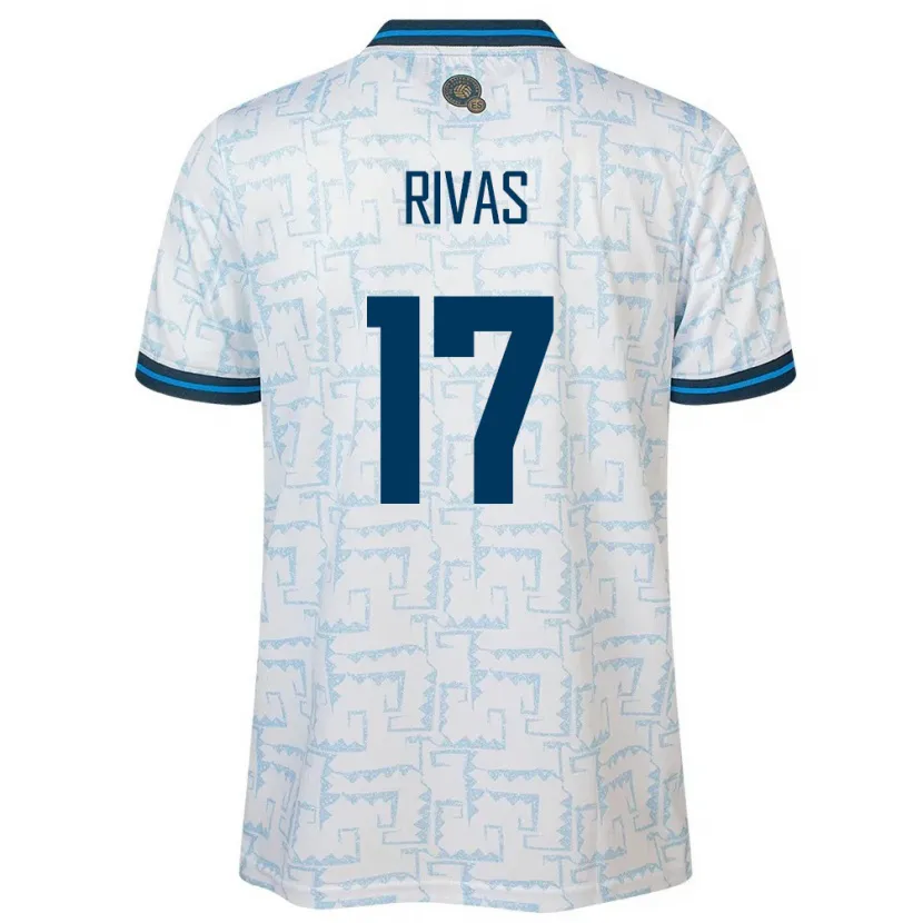 DanxenレディースエルサルバドルEduardo Rivas#17白アウェイシャツ24-26ジャージーユニフォーム