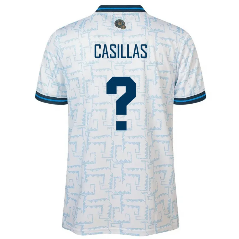 DanxenレディースエルサルバドルMarcos Casillas#0白アウェイシャツ24-26ジャージーユニフォーム