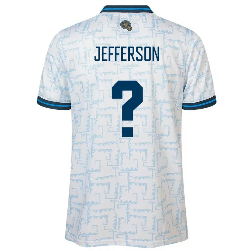 DanxenレディースエルサルバドルJefferson Garcia#0白アウェイシャツ24-26ジャージーユニフォーム