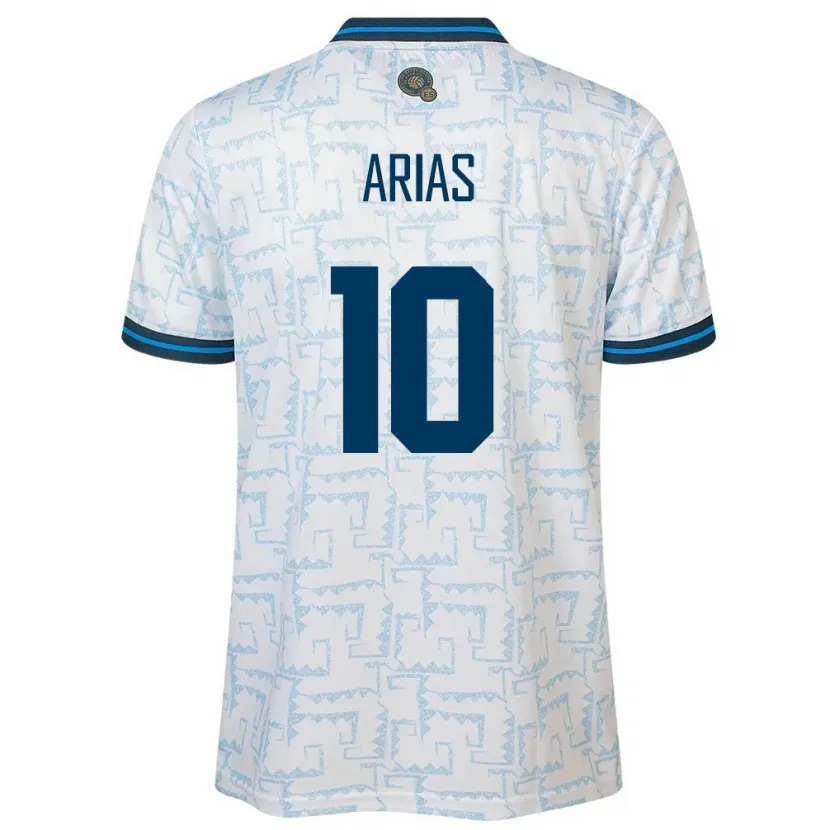 DanxenレディースエルサルバドルCristopher Arias#10白アウェイシャツ24-26ジャージーユニフォーム