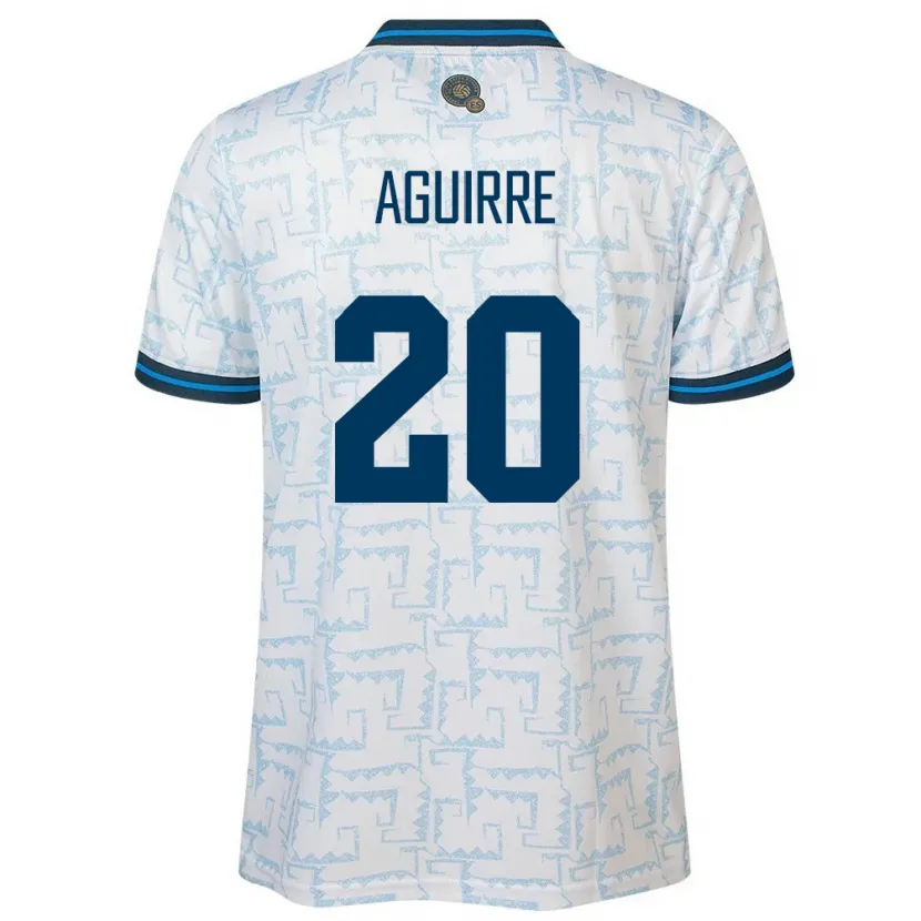 DanxenレディースエルサルバドルJonathan Aguirre#20白アウェイシャツ24-26ジャージーユニフォーム