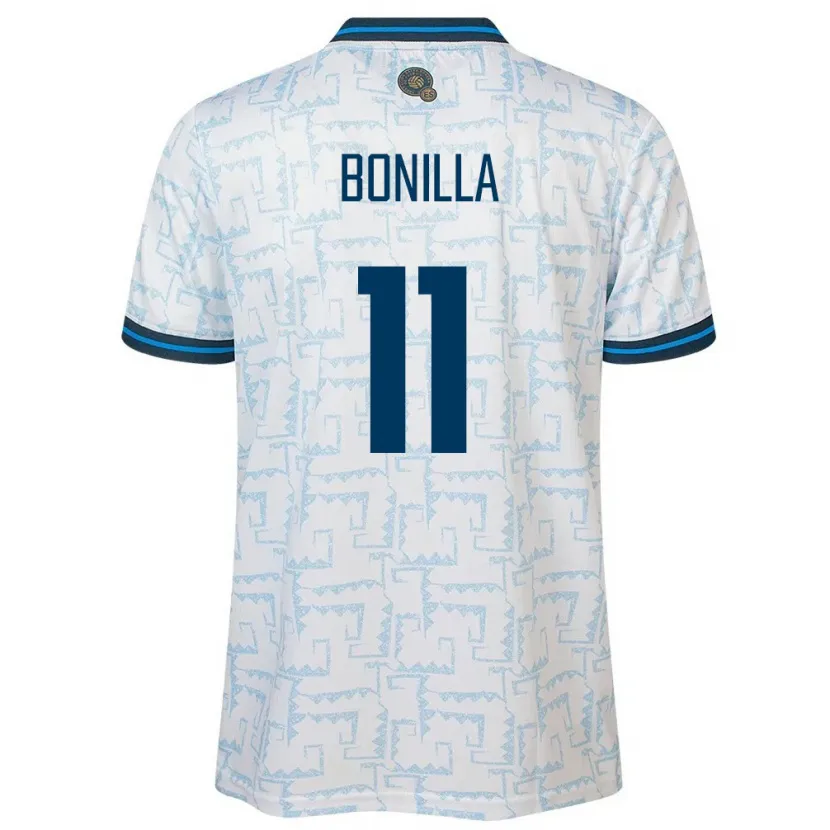 DanxenレディースエルサルバドルJarell Bonilla#11白アウェイシャツ24-26ジャージーユニフォーム
