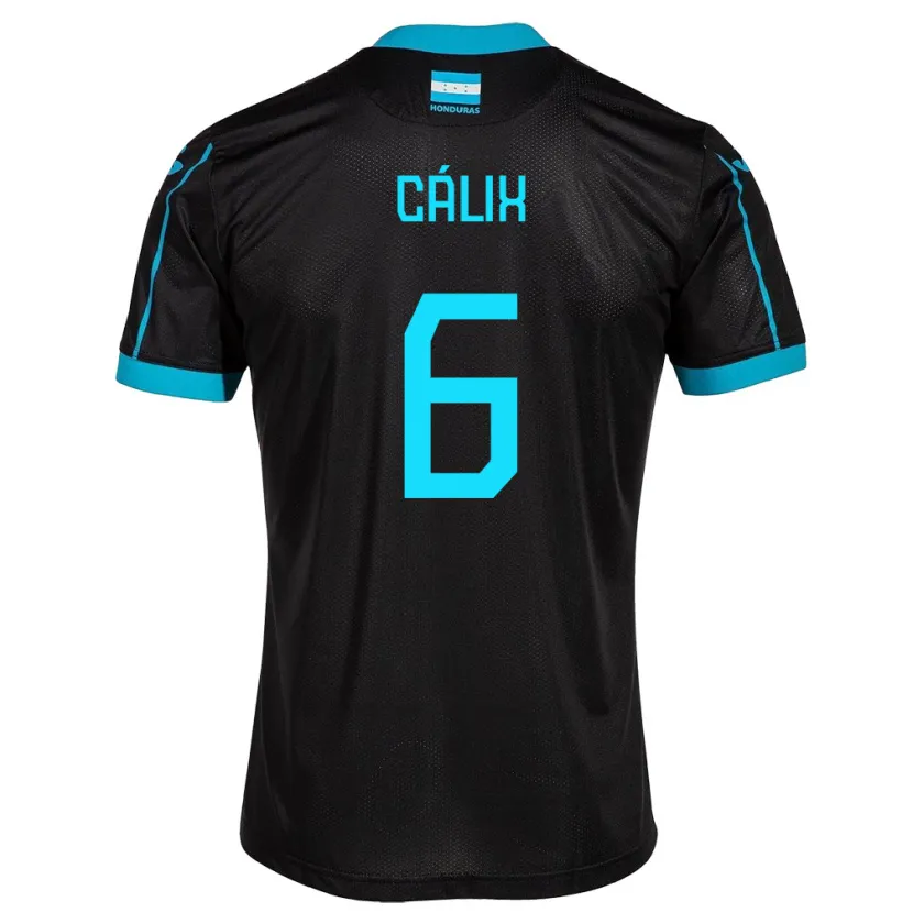 DanxenレディースホンジュラスNoel Cálix#6黒アウェイシャツ24-26ジャージーユニフォーム