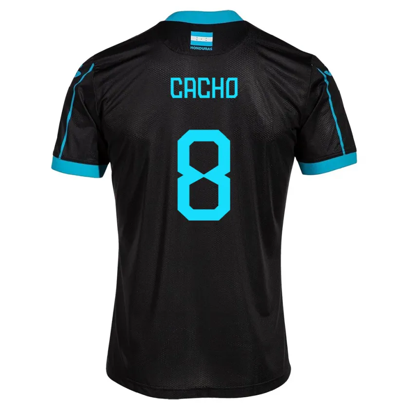 DanxenレディースホンジュラスDaylor Cacho#8黒アウェイシャツ24-26ジャージーユニフォーム