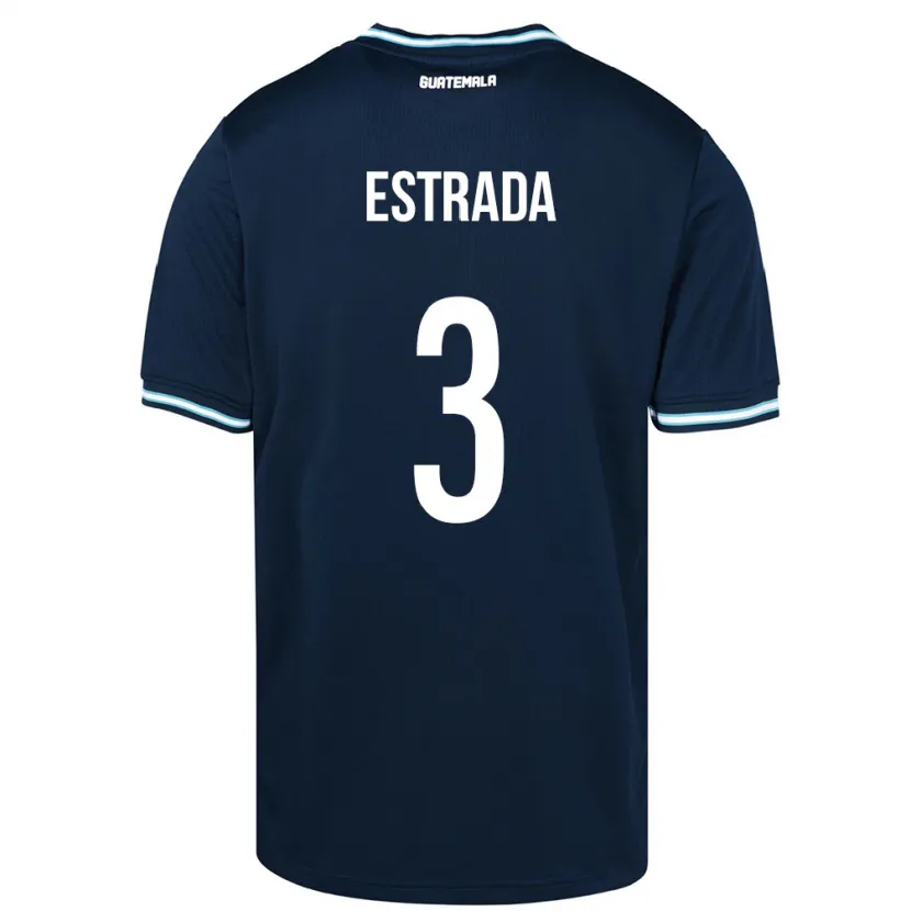 DanxenレディースグアテマラCarlos Estrada#3青アウェイシャツ24-26ジャージーユニフォーム