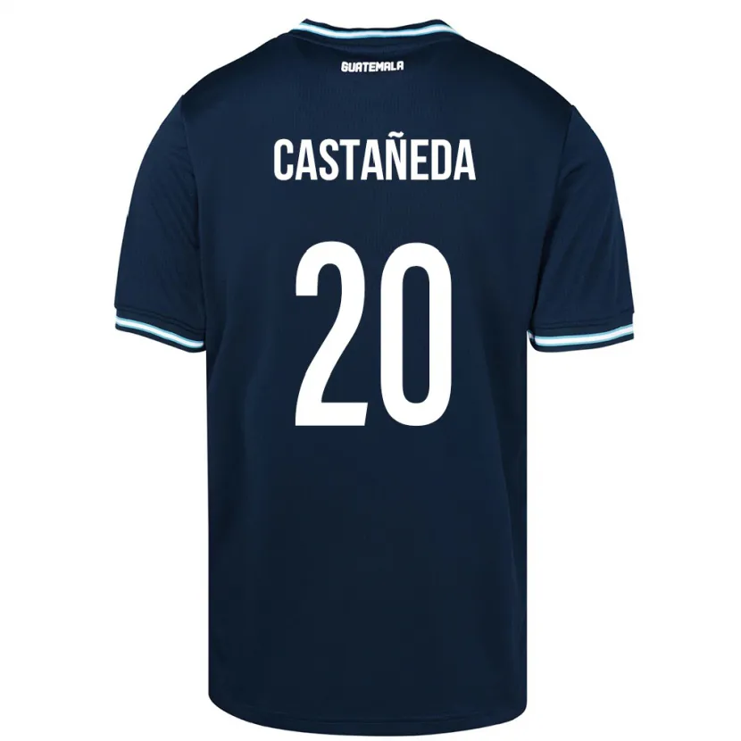 DanxenレディースグアテマラBrayam Castañeda#20青アウェイシャツ24-26ジャージーユニフォーム