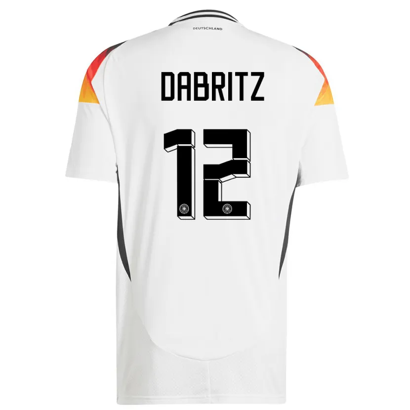 Danxenキッズドイツサラ・ダブリッツ#12白ホームシャツ24-26ジャージーユニフォーム