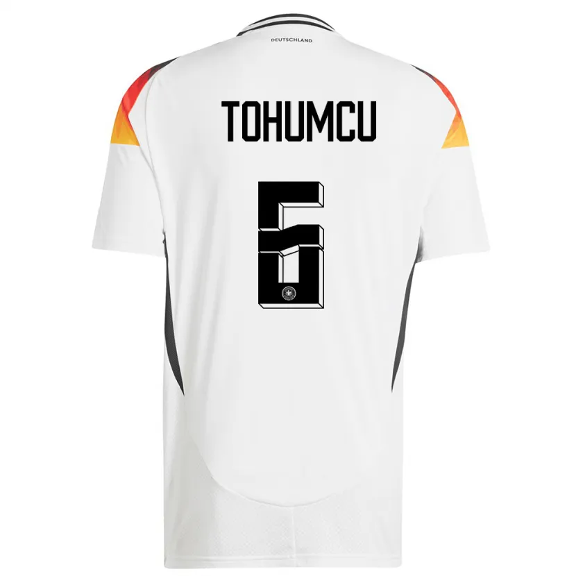 DanxenキッズドイツUmut Tohumcu#6白ホームシャツ24-26ジャージーユニフォーム