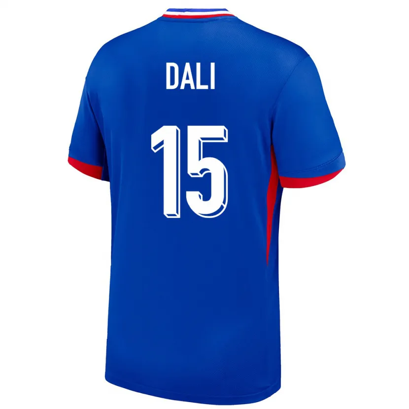Danxenキッズフランスケンザ・ダリ#15青ホームシャツ24-26ジャージーユニフォーム