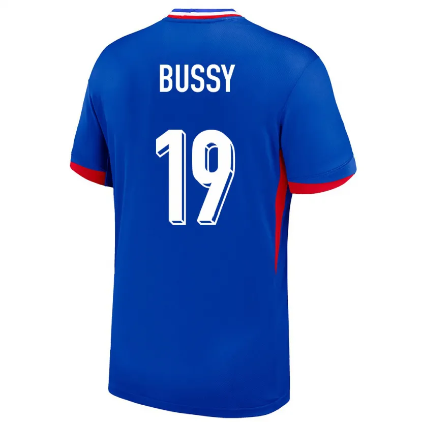 DanxenキッズフランスKessya Bussy#19青ホームシャツ24-26ジャージーユニフォーム