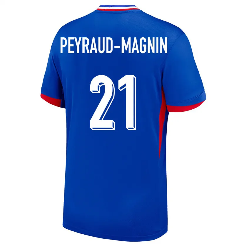 Danxenキッズフランスポーリーヌ・ペロー＝マニャン#21青ホームシャツ24-26ジャージーユニフォーム