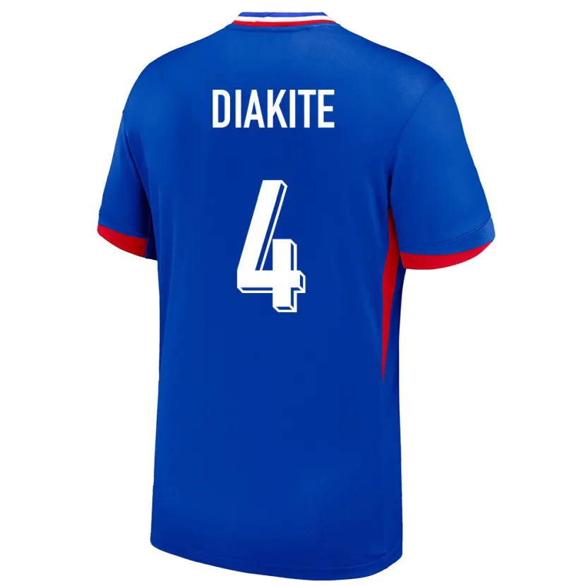 Danxenキッズフランスバフォデ・ディアキテ#4青ホームシャツ24-26ジャージーユニフォーム