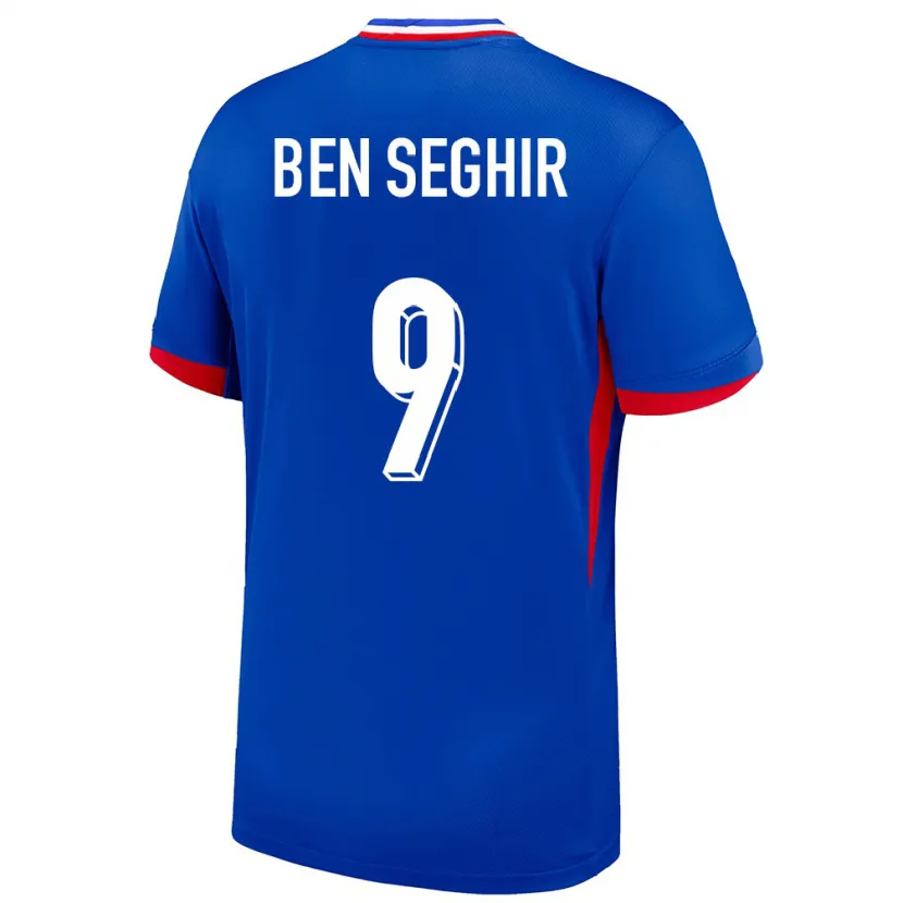DanxenキッズフランスSalim Ben Seghir#9青ホームシャツ24-26ジャージーユニフォーム