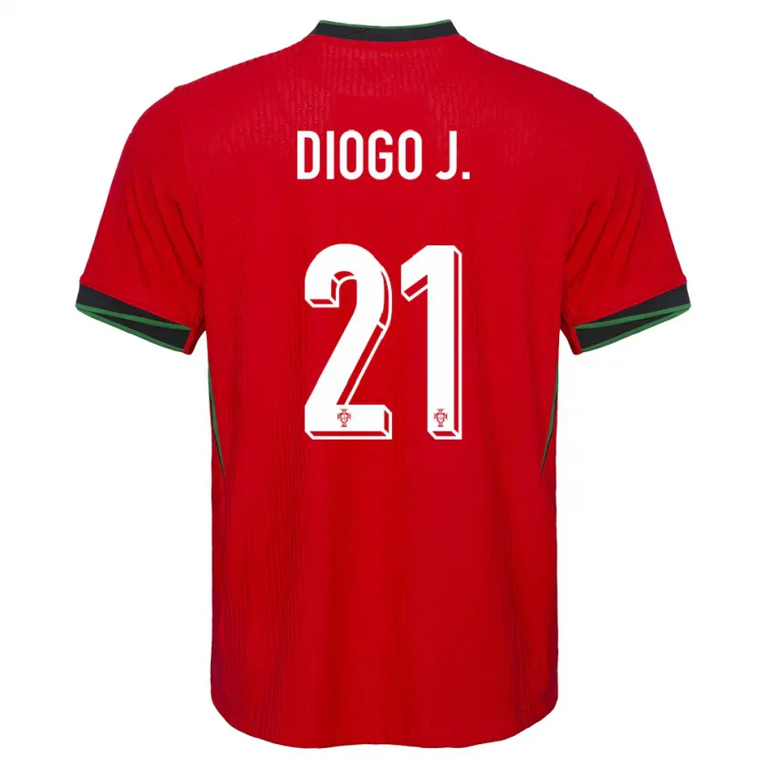Danxenキッズポルトガルディオゴ・ジョッタ#21赤ホームシャツ24-26ジャージーユニフォーム