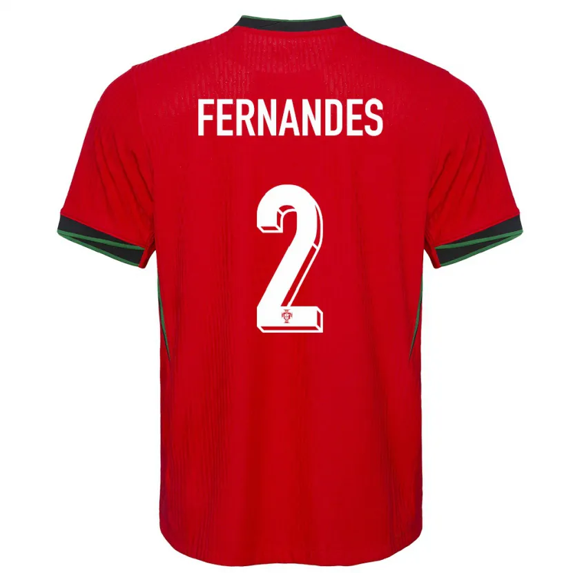 DanxenキッズポルトガルMartim Fernandes#2赤ホームシャツ24-26ジャージーユニフォーム