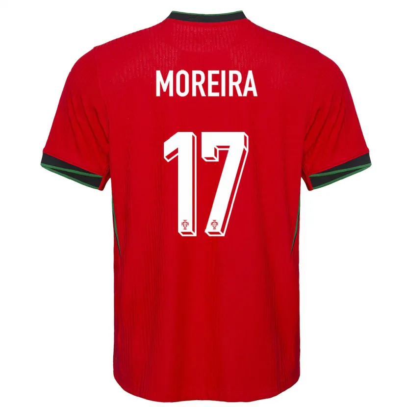 DanxenキッズポルトガルGoncalo Moreira#17赤ホームシャツ24-26ジャージーユニフォーム