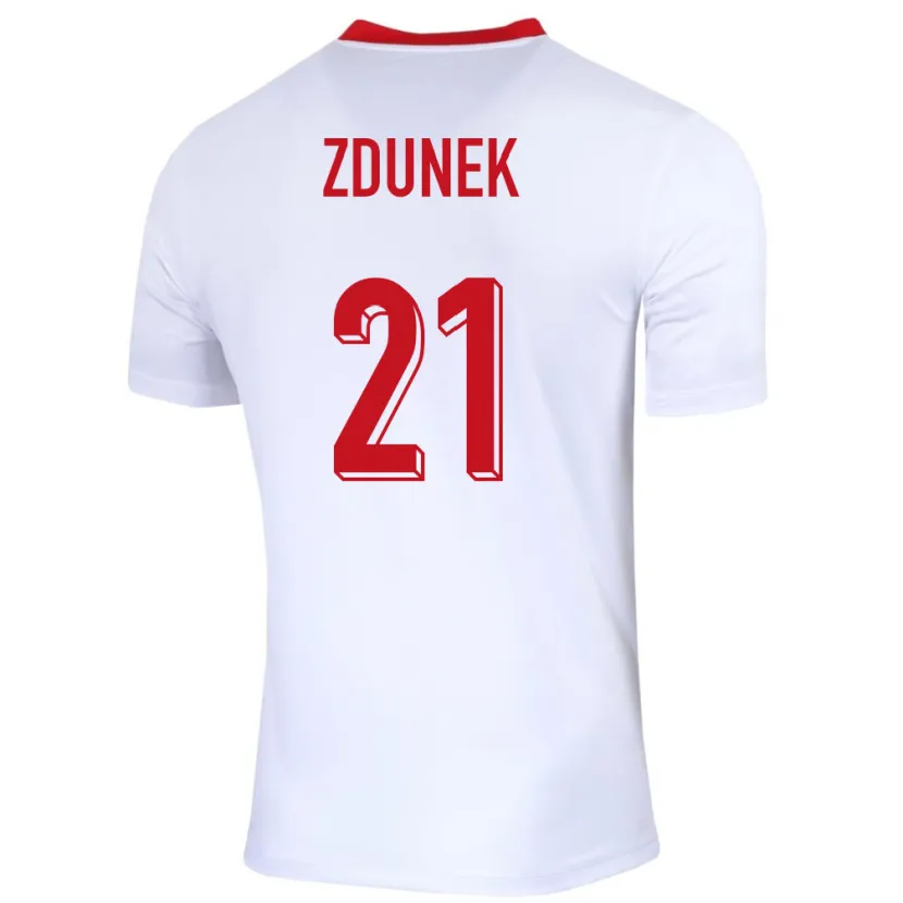 DanxenキッズポーランドEmilia Zdunek#21白ホームシャツ24-26ジャージーユニフォーム