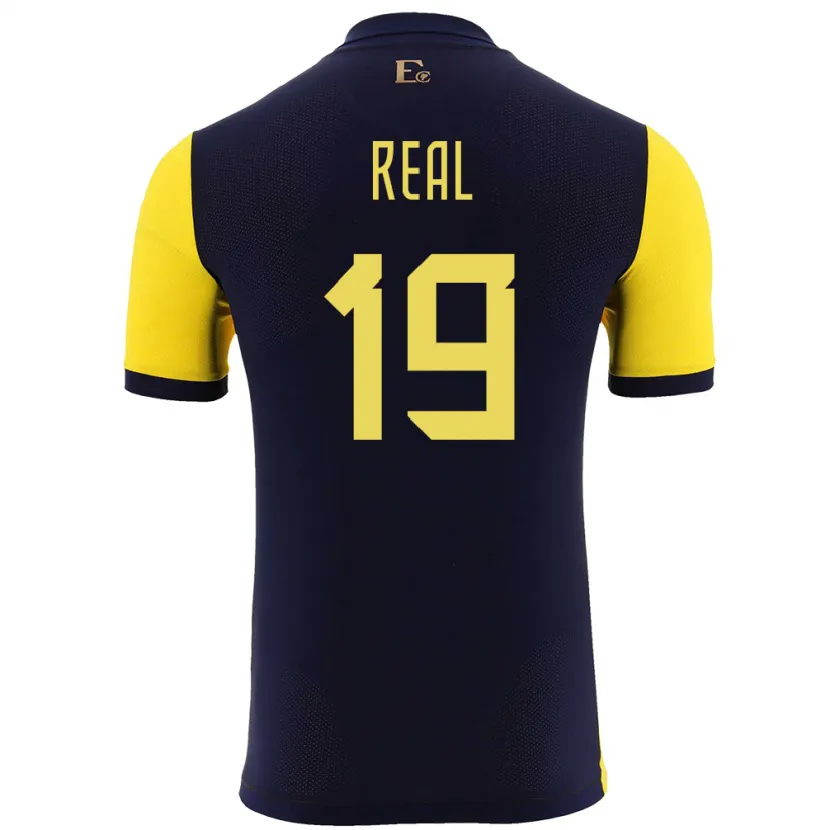 DanxenキッズエクアドルKerlly Real#19黄ホームシャツ24-26ジャージーユニフォーム