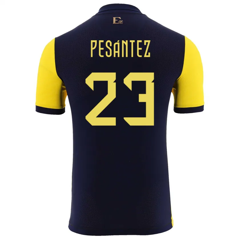 DanxenキッズエクアドルDanna Pesantez#23黄ホームシャツ24-26ジャージーユニフォーム