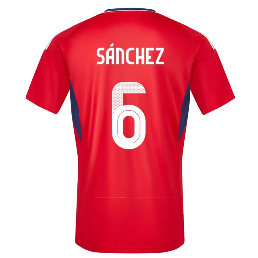 DanxenキッズコスタリカCarol Sanchez#6赤ホームシャツ24-26ジャージーユニフォーム