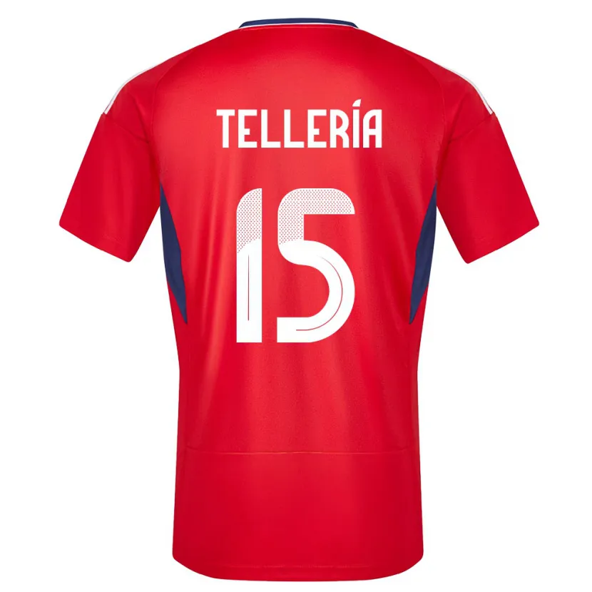 DanxenキッズコスタリカJostin Telleria#15赤ホームシャツ24-26ジャージーユニフォーム