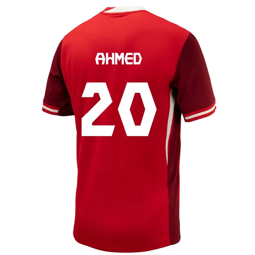 Danxenキッズカナダアリ・アーメド#20赤ホームシャツ24-26ジャージーユニフォーム