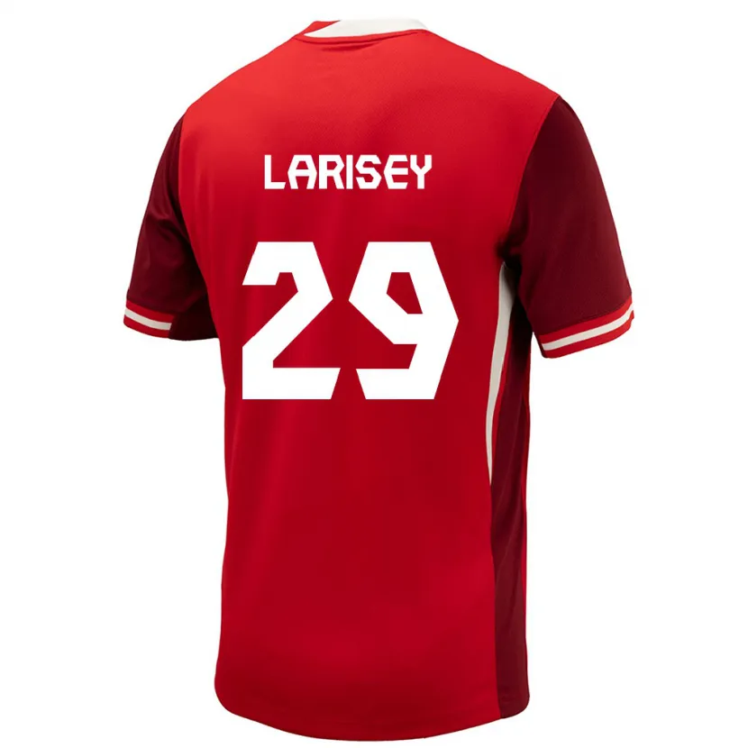 DanxenキッズカナダClarissa Larisey#29赤ホームシャツ24-26ジャージーユニフォーム