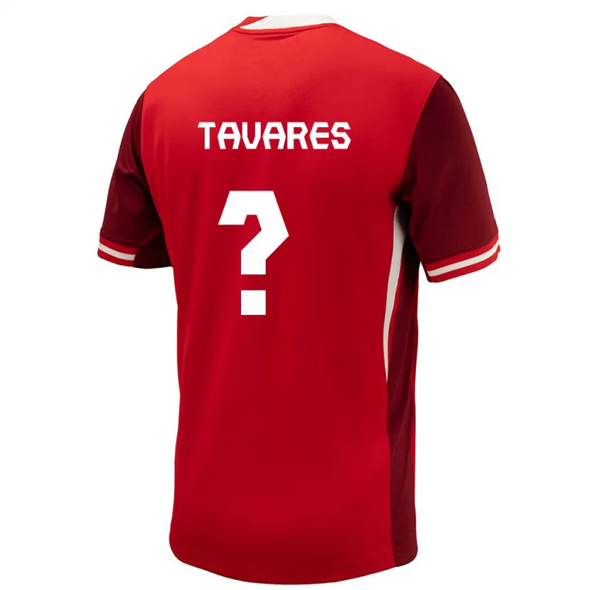DanxenキッズカナダHugo Tavares#0赤ホームシャツ24-26ジャージーユニフォーム